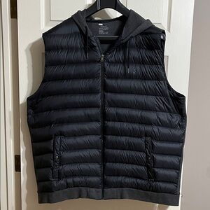 Polo Ralph Lauren Black Hooded Puffer Vest